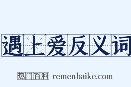 遇上爱反义词是什么意思的图片